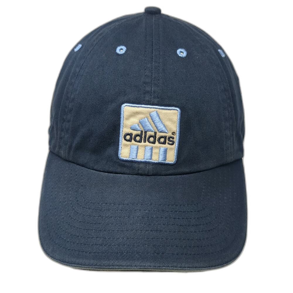 Adidas Baseball Cap Blue 7 1/4 Fitted 6-Panel Cotton Embroidered Mountain Hat
